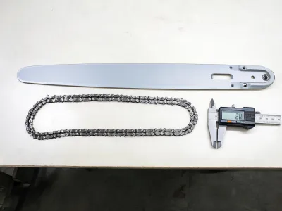 Chain loop and guide bar measurement arrangement